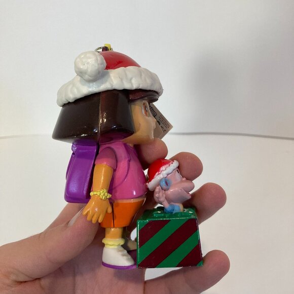 Vintage Dora The Explorer & Boots Christmas Keychain Candy Dispenser 2006 Nick - Picture 2 of 10